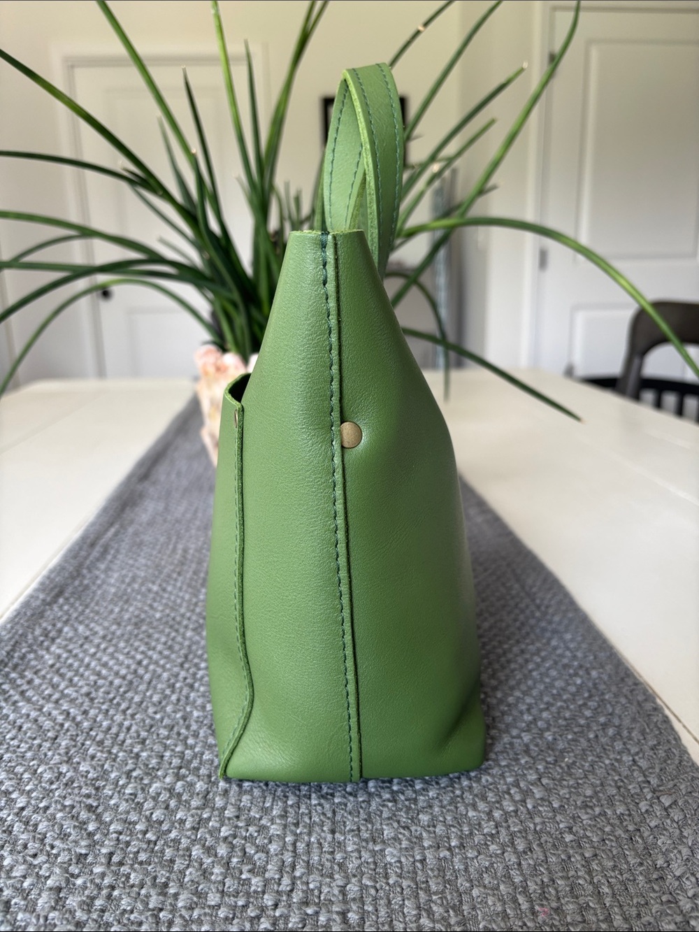 PLG Snap Mini Crossbody Tote in a mystery green - Picture 4 of 7